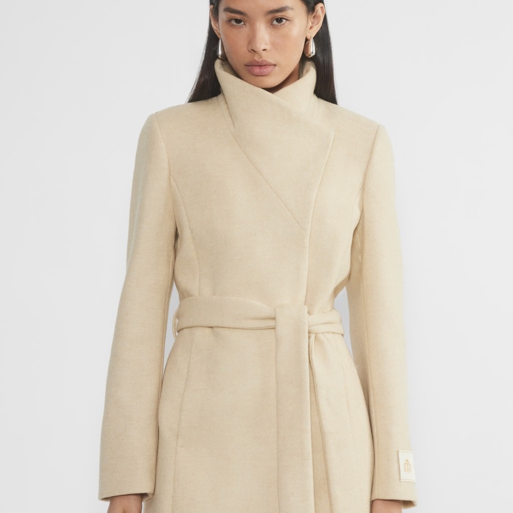 Aritzia Babaton The Connor Long Coat Virgin Wool - Picture 2 of 6